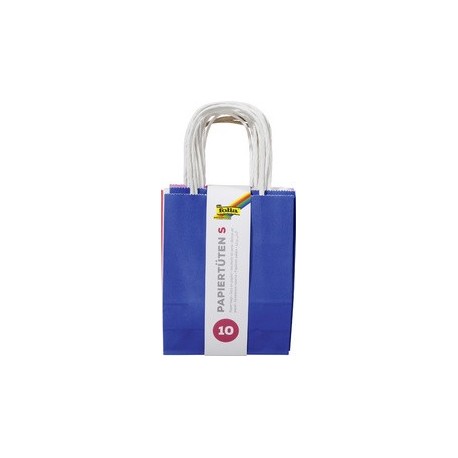 Folia sac en papier kraft basic, 120 x 55 x 150 mm, assorti