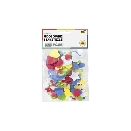 Folia pièces estampées caoutchouc mousse, 200 pièces assorti