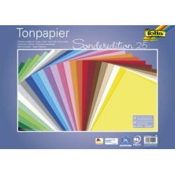 Folia papier teinté, (l)350 x (h)500 mm, 130 g/m2, assorti