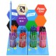 Pentel stylo à bille rétractable izee, présentoir de 96