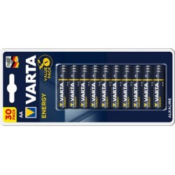 Varta pile alcaline "energy", mignon (aa/lr6), par 30