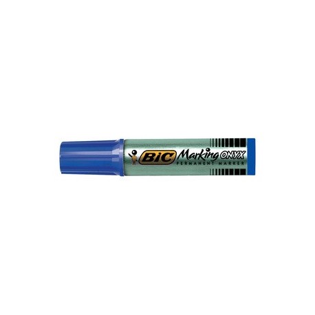Bic marqueur permanent marking onyx 1482, pointe ogive, bleu