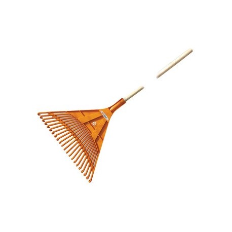 Bradas balai à feuilles quick fit, manche en bois, 22 dents