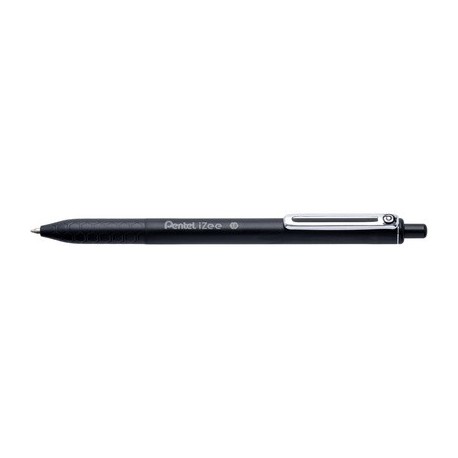 Pentel stylo à bille rétractable izee, noir