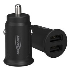 Ansmann chargeur voiture usb in-car-charger cc212, 2x usb