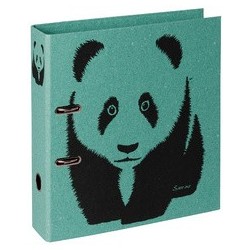 Pagna classeur à levier à motif "panda", a4, menthe