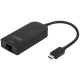 Digitus adaptateur usb type-c gigabit ethernet, noir