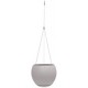 Poétic pot de fleurs suspendu lune, rond, blanc crème