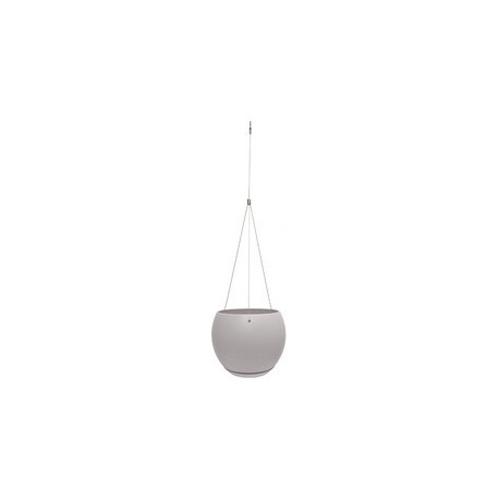 Poétic pot de fleurs suspendu lune, rond, blanc crème