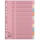 Elba intercalaires en carton, uni, a4, couleur, 10 positions