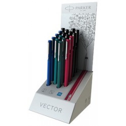 Parker stylo plume vector, plume: m, présentoir de 18 pièces