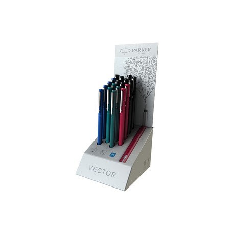 Parker stylo plume vector, plume: m, présentoir de 18 pièces