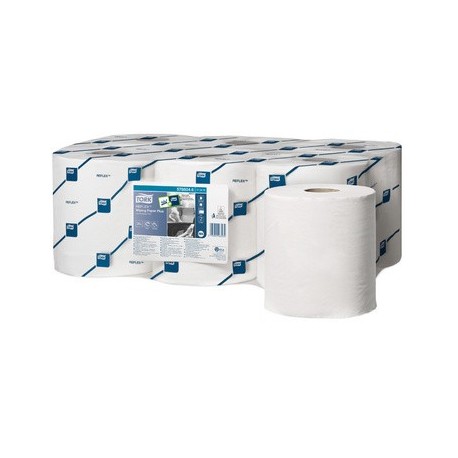 Tork reflex rouleau chiffons de nettoyage multi-usages,blanc