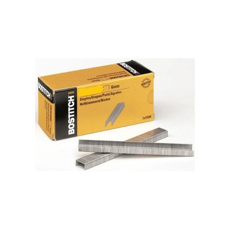 Bostitch agrafes stcr 2619 1/4, 6 mm, galvanisé