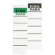 Elba étiquette de dos pour classeur, courte, blanche,