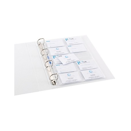 Elba pochette pour cartes de visite, format a4, pp, 0,09 mm