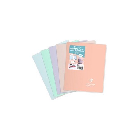 Clairefontaine cahier koverbook blush, 170 x 220 mm, assorti (LOT DE 10)