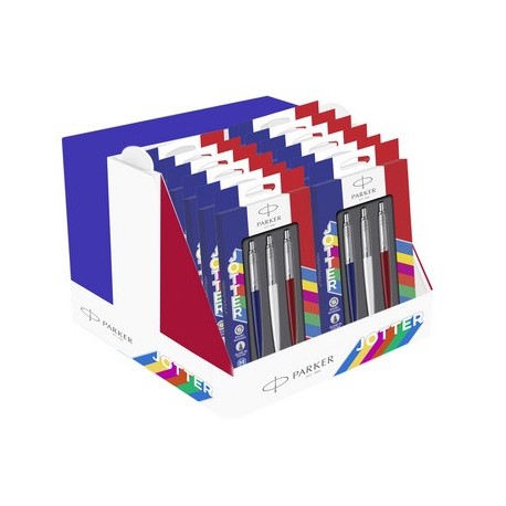 Parker stylo à bille jotter originals trio, présentoir de 24