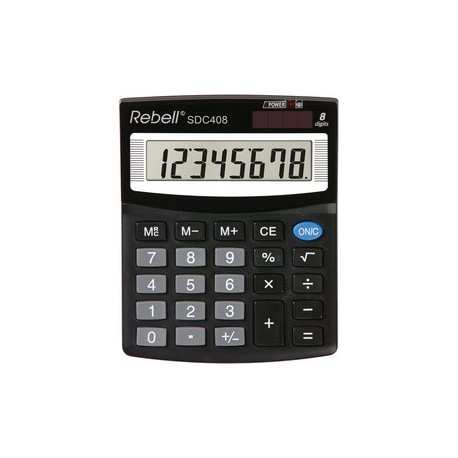 Rebell calculatrice de bureau sdc 408, noir