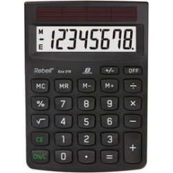 Rebell calculatrice de bureau écologique eco 310, noir