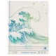Herlitz cahier spiralé greenline vague, a4, quadrillé