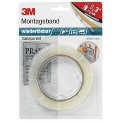 3m scotch bande de montage "enlevable", 19mm x 5m