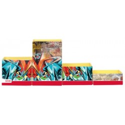 Roth set de pots à crayons "graffiti", en carton, 4 pots