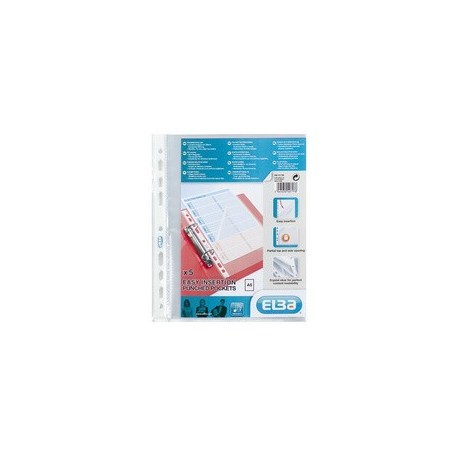 Oxford pochette perforée economy, a5, pp, transparent