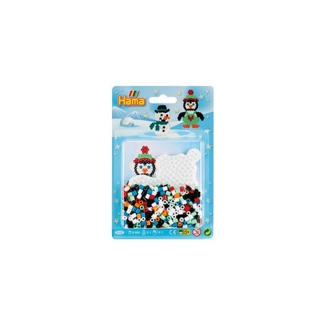 Hama perles à repasser midi "pingouin", sous blister