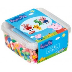 Hama perles à repasser maxi + plaque à picots "peppa pig"