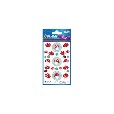 Avery zweckform zdesign sticker creative "bouquets"