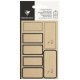 Clairefontaine etiquettes adhésives "ovale kraft", blanc