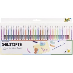 Folia stylo gel mega selection, assorti, étui de 30