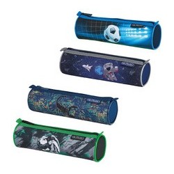 Herlitz trousse ronde boys, en polyester (LOT DE 4)