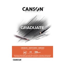 Canson bloc de dessin graduate croquis, a5