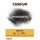 Canson bloc de dessin graduate bristol, a3