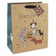 Clairefontaine sac cadeau "happy birthday, chiens, moyen