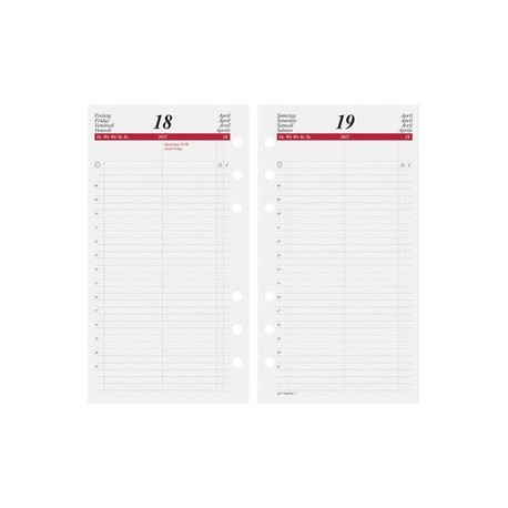 Rido idé kalender-einlage "wochenkalendarium i", 2022