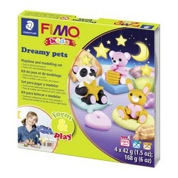 Fimo kids kit de modelage form & play "dreamy pets"