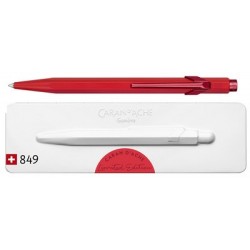 Caran d'ache stylo à bille rétractable 849 rouge écarlate