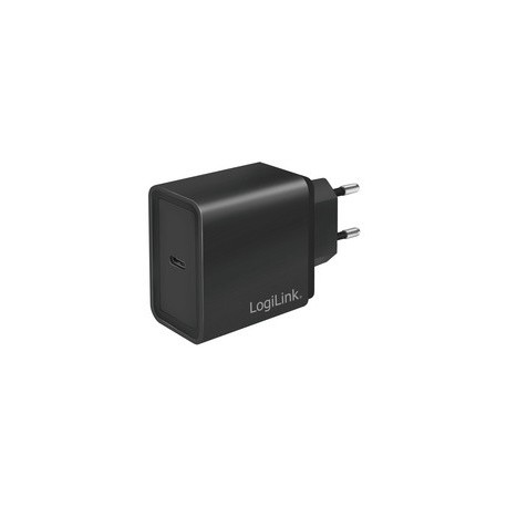 Logilink chargeur secteur usb, 1x usb-c pd, 18 watt, noir