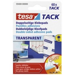 Tesa tack pastilles adhésives, big pack, transparent (LOT DE 15)