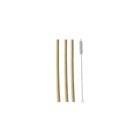 Papstar paille en bambou "pure", 230 mm, naturel