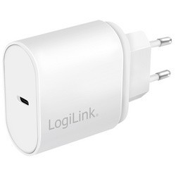 Logilink chargeur secteur usb, 1x port pd usb-c, 20 w, blanc