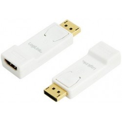 Logilink adaptateur, displayport fiche - fiche hdmi,