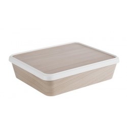 Aps boîte-repas serving box l, 300 x 250 x 80 mm,blanc/beige