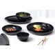 Ritzenhoff & breker assiette "4every day", ovale, noir (LOT DE 12)