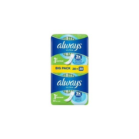 Always ultra serviette hygiénique normal, bigpack, taille 1