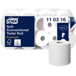 Tork papier toilette, 4 plis, blanc
