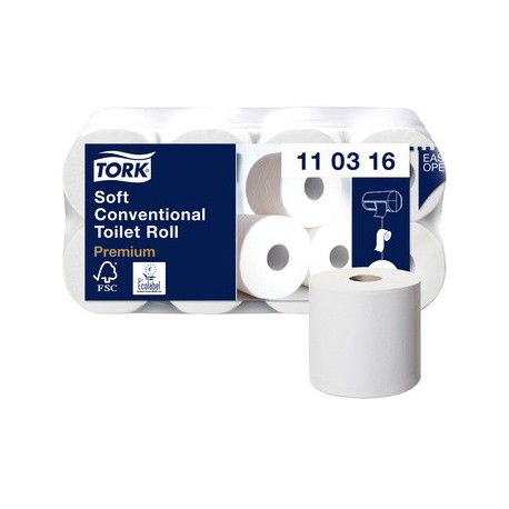 Tork papier toilette, 4 plis, blanc